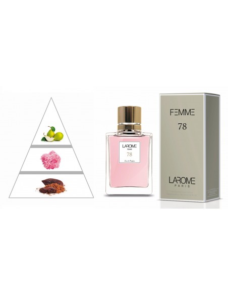 LAROME (78F) Perfume Feminino - Pirâmide olfatória